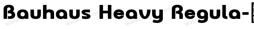 Bauhaus Heavy Regula字体转换
